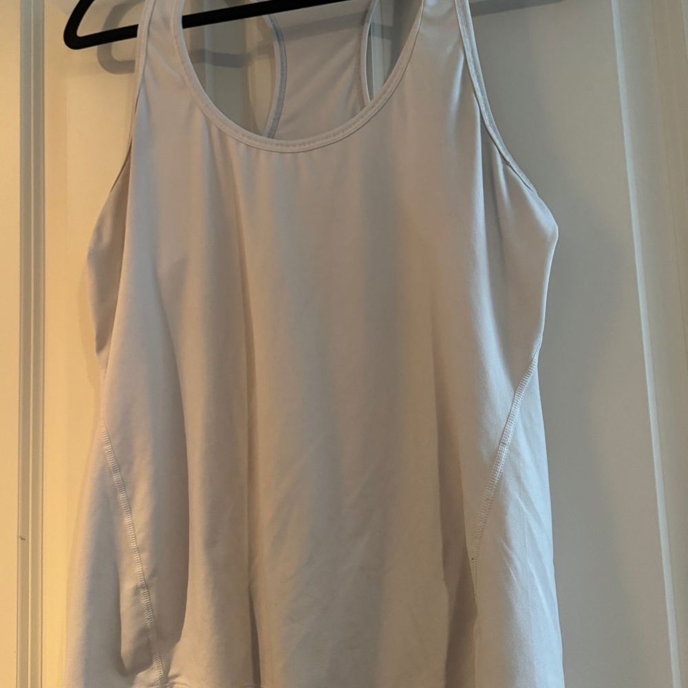 Women's White Athleta Athletic Tank Top